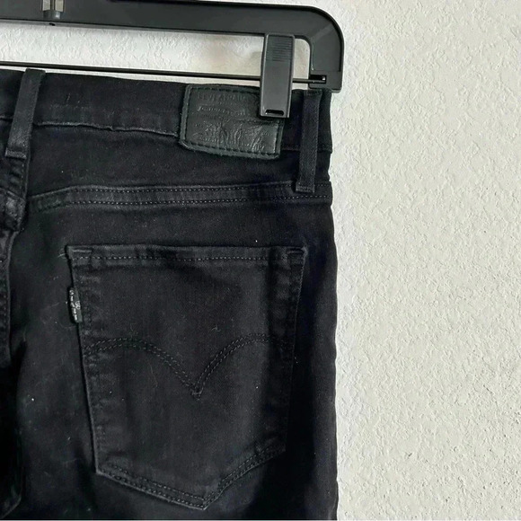 Levi's 724 Straight Crop Jeans |Black Pixel| size 26 - Picture 4 of 9